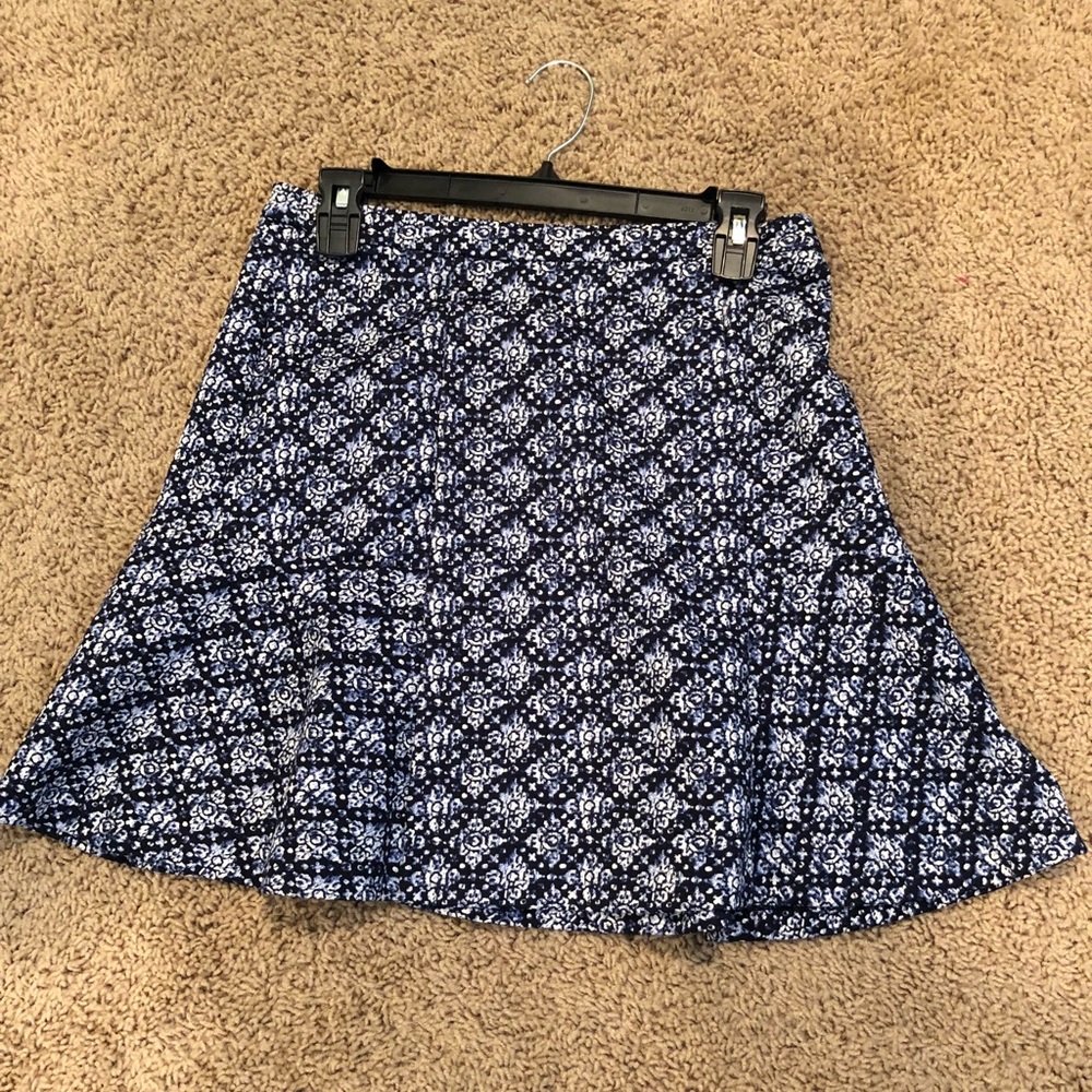 Michael Kors Blue Printed Skirt